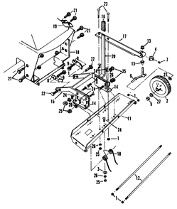 Thatcher 2 Diagram and Parts List for 62542C (H00000001-H99999999)(1989) Lawn Boy Lawn Tractor